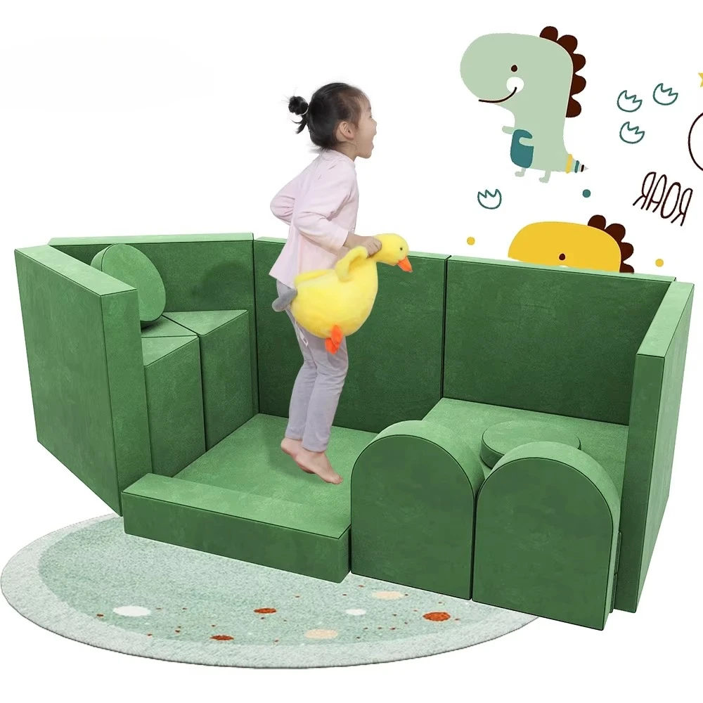 Furniture Education Chair Children's Combination Bed Sofa Children's Game Sofa Creative 18 Modular Foam Children's Sofa Chair