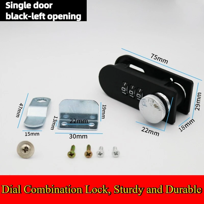 Office File Cabinet Dial Password Lock Iron Mechanical Security Locker Lock