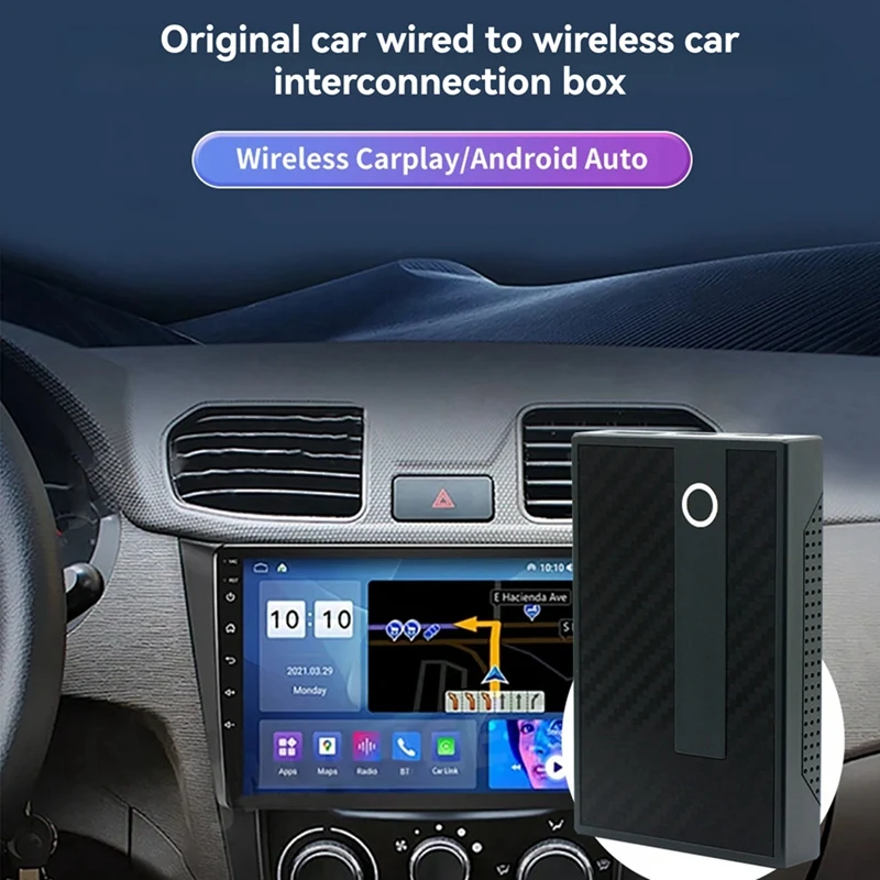 Wired To Wireless Carplay Android Auto Box 3-In-1 Android Closed System 2+32G Car Adapter