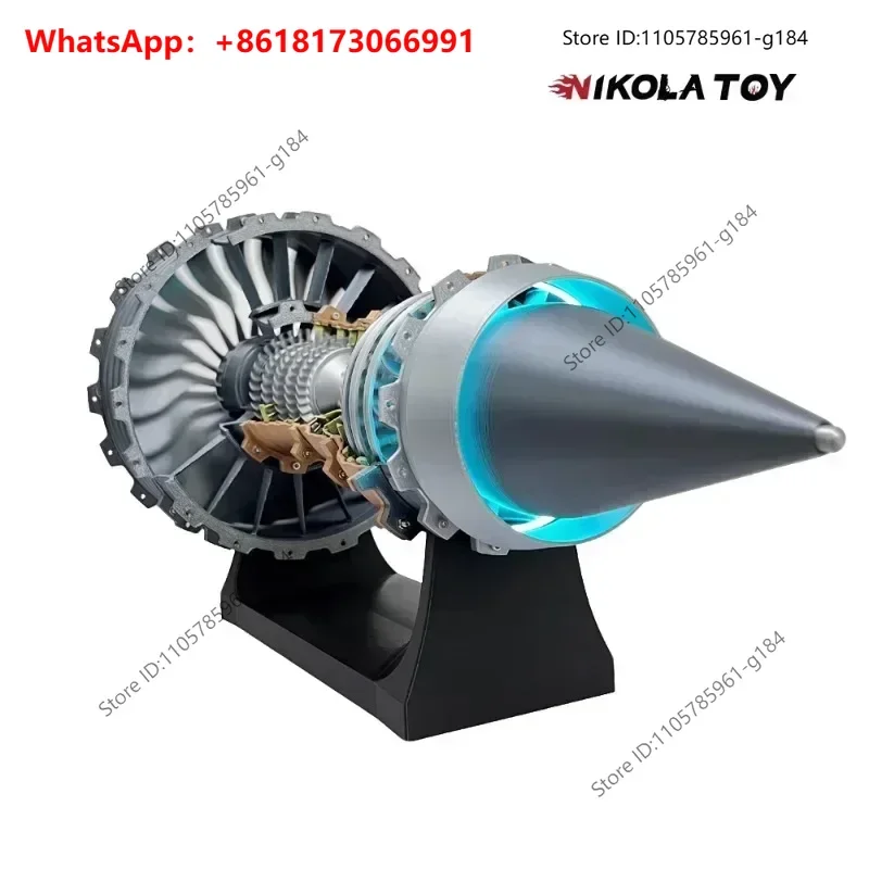 Large Rolls Royce Trent 900 turbofan engine model, 46cm finished model