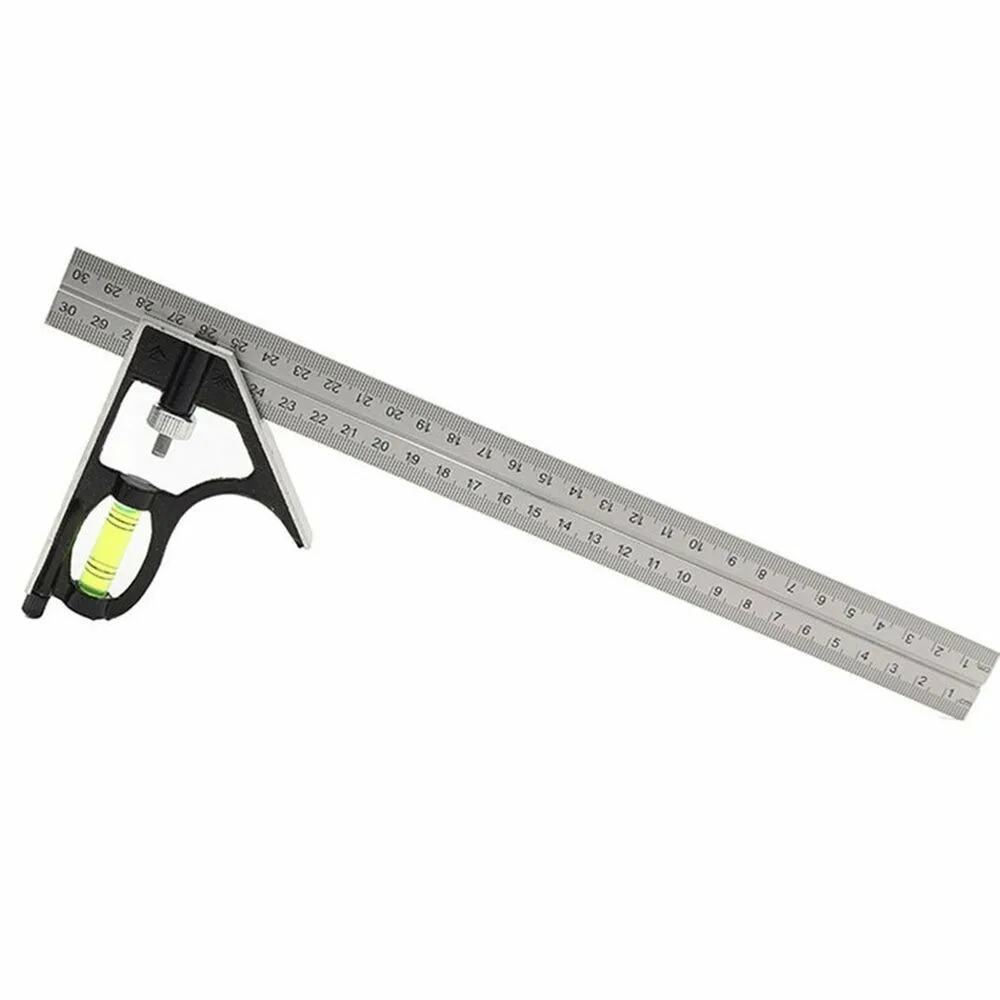 New Adjustable Engineers Combination Try 90-degree Multi-functional Horizontal Right Angle Ruler Stainless Steel Angle Ruler