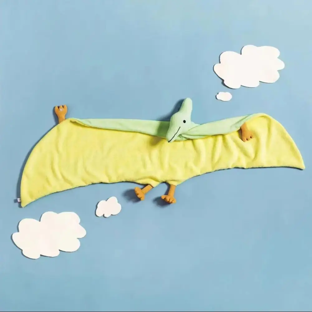 Pterosaur Wearable Blanket Kids Plush Shawl Blanket Pterodactyl Dinosaur Wearable Blanket Kids Plush Cape Shawl Soft Warm Poncho