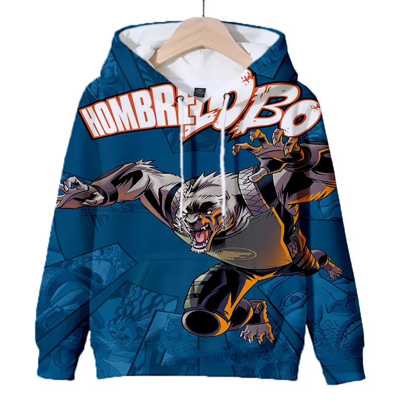 Picture 7: Y2k The Wolf Design Hoodie Fun Game Werewolf Pattern Hoodies Fashion Holiday Gift Womens Mens Casual Hoodied Long Sleeves Clothe