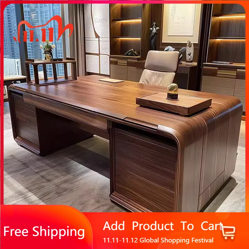 

Japanese Computer Desks Hutch Console Chinese Supplies Study Storage Office Desk Setup Drawers Display Biurko Unique Furniture