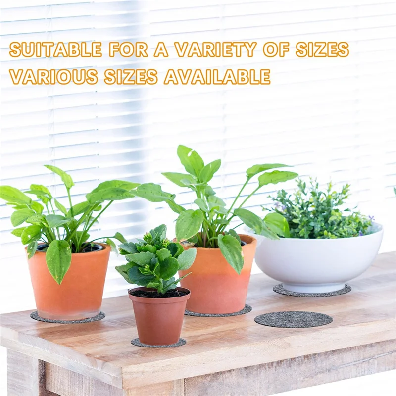 حصيرة قواعد أكواب نباتية مقاومة للماء 24 قطعة قماش دائري ماص 4/6/8/10 بوصة صحون نباتية قابلة للعكس-BAAQ