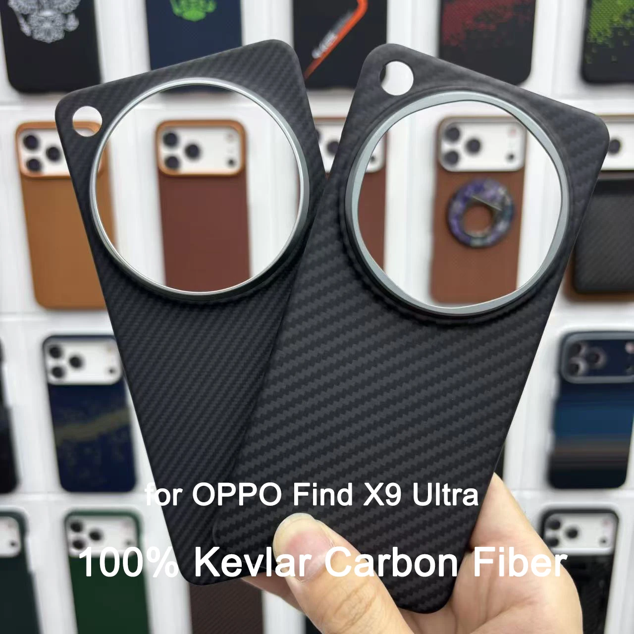 Capa 100% Kevlar Aramid de fibra de carbono para OPPO Find X9 Ultra com capa luxuosa Magsafe X9 Ultra capa magnética ultrafina para telefone