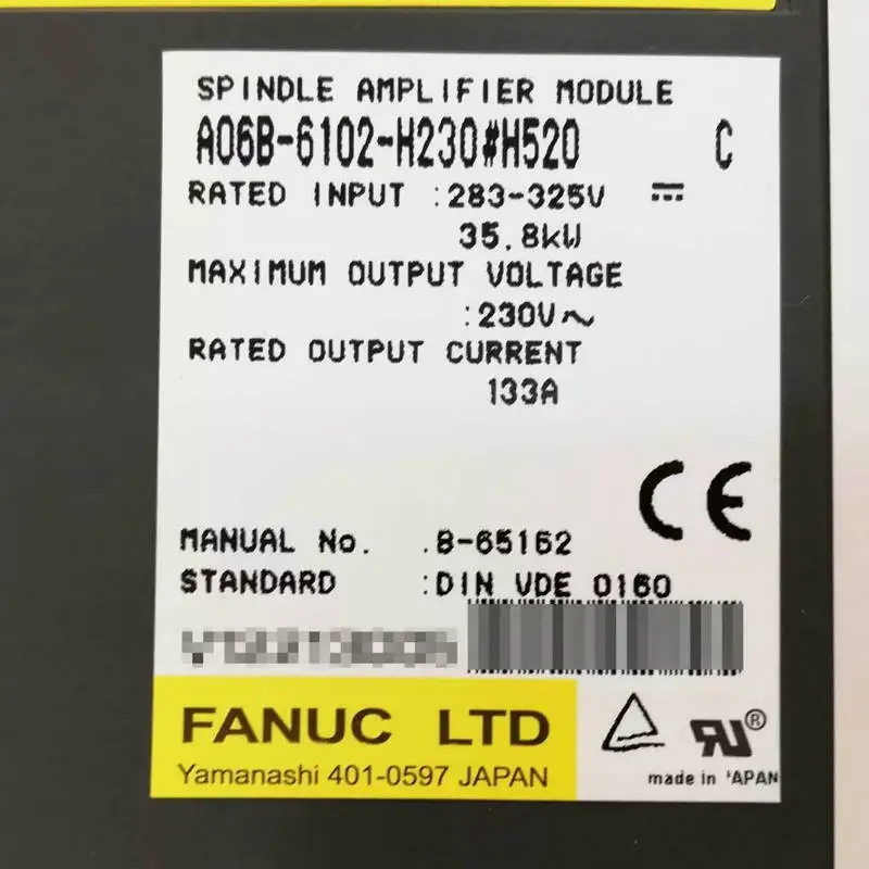 

A06B-6102-H230 Новый сервопривод Fanuc в наличии, быстрая доставка