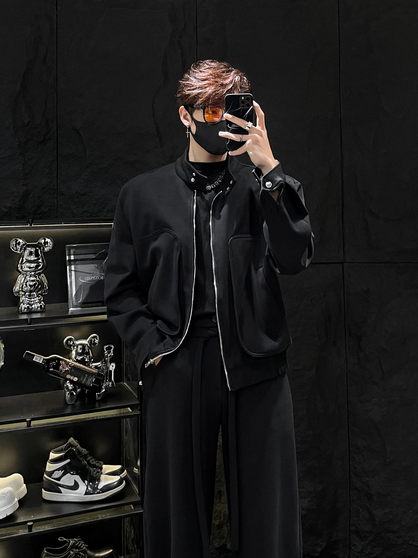 

Новинка: Мужской комплект из худи на молнии и брюк свободного кроя, повседневный, дышащий, для осени