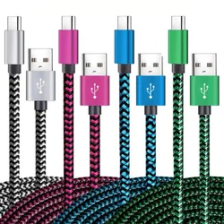 3A 1/2/3M Type C USB Cable Fast Charging For Samsung Xiaomi Huawei Realme OPPO Android Mobile Phone USB Data Wire Cord