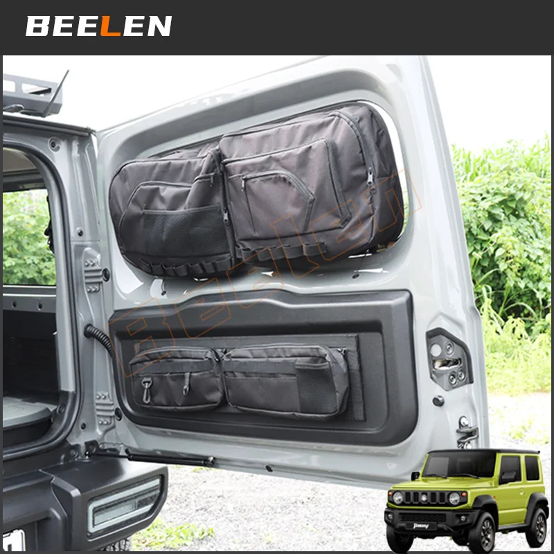 

Сумка-органайзер для задней двери автомобиля, карман для инструментов для Suzuki Jimny JB64 JB74 2019 2020 2021 2022 2023, сумки на заднюю дверь, аксессуары