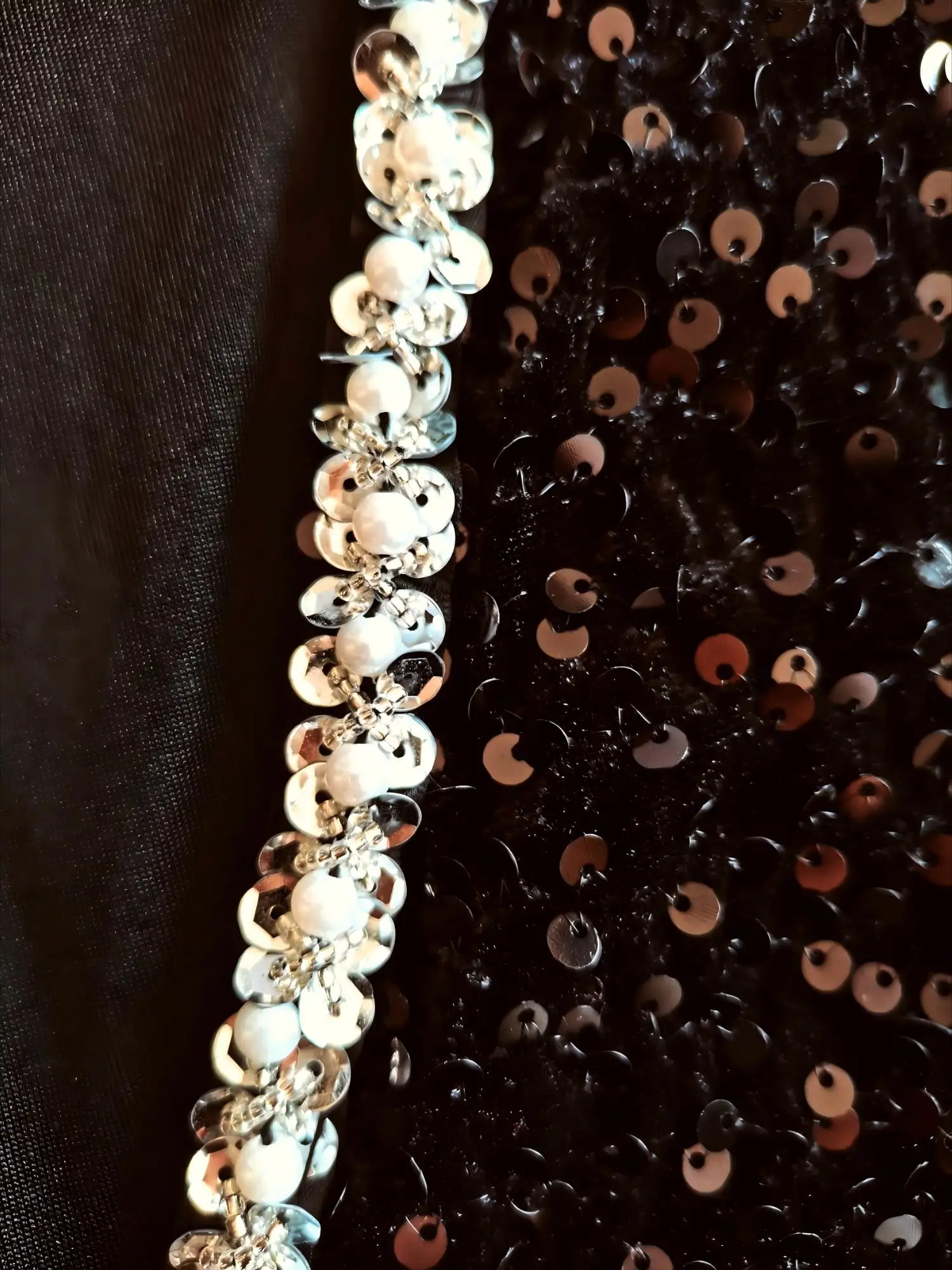 여성용 플러스 사이즈 스팽글 드레스, 비즈 장식 V넥 우아한 긴 소매 반짝이는 파티 이브닝 드레스 편안한 슬리밍 핏