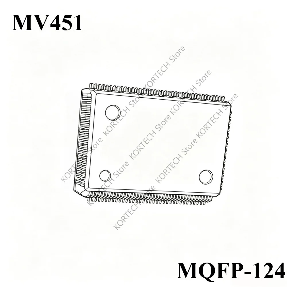 2Pcs MV451 Automotive Computer Chips MQFP-124 For DENSO