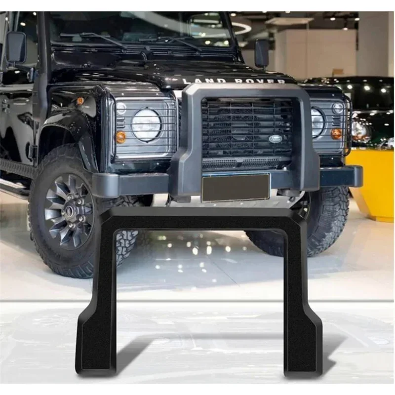 Stainless steel front lip bumper protector guard skid plate U Bill bar cover for Land Rover Defender 90 110 2020-2024