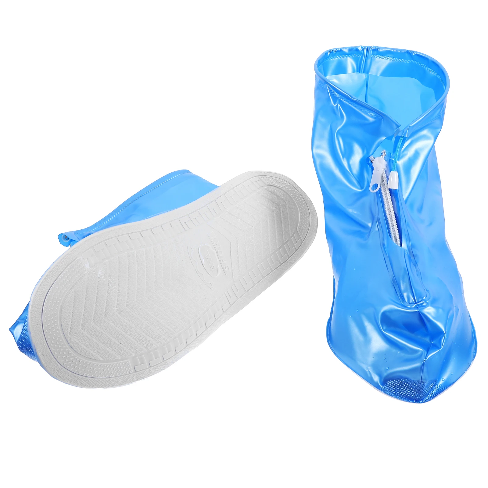 

Reusable Waterproof Shoe Covers PVC Boot Protectors Size 44-45 Blue XXL Rain Protection Outdoor Cycling Hiking Safety