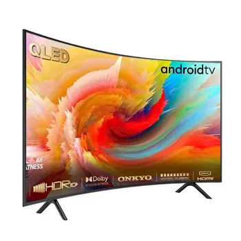 새로운 스타일 안드로이드 TV 홈 협회의 슬림 커브드 스마트 LED TV, 55, 60, 65, 70, 75, 85 인치