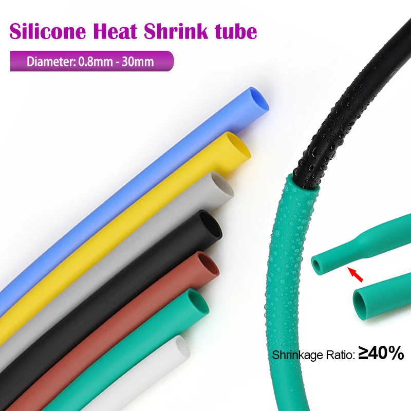 

Термоусадочная трубка силиконовая 0,8-30 мм