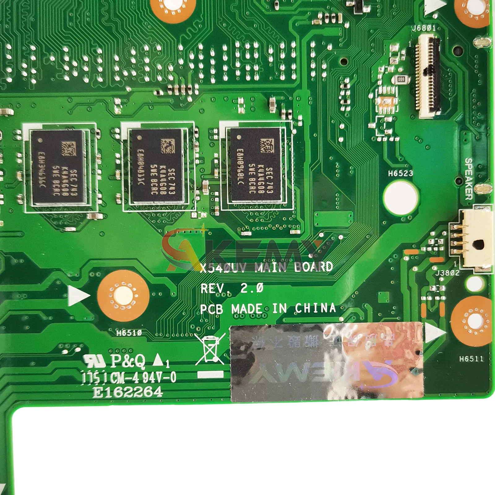 X540UV Laptop Motherboard For ASUS X540U R540U X540UBR F540U X540UB X500U K540U P540U A540U X540UAR Mainboard With  I3 I5 I7 CPU