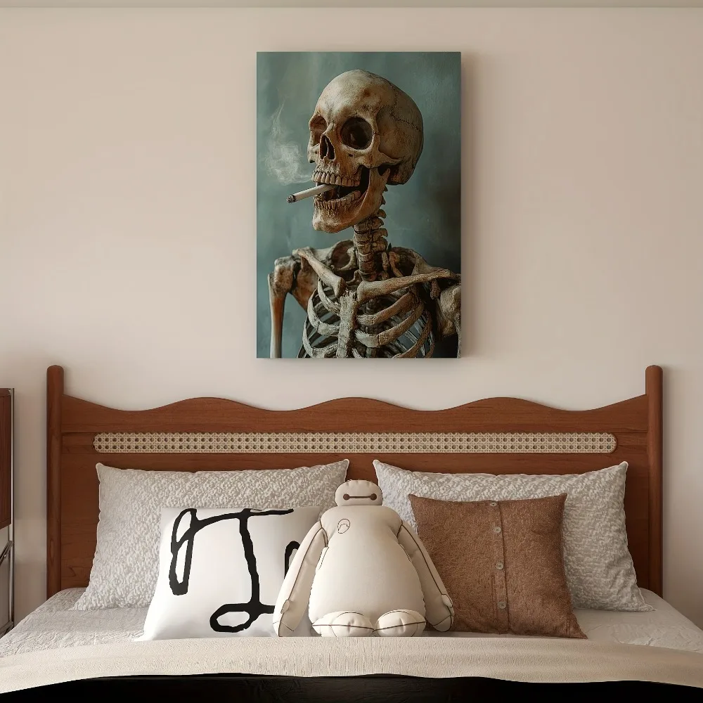 

Интерьер Декоративное искусство Украшение стены Украшение дома - курение черепа настенное фото, украшение интерьера