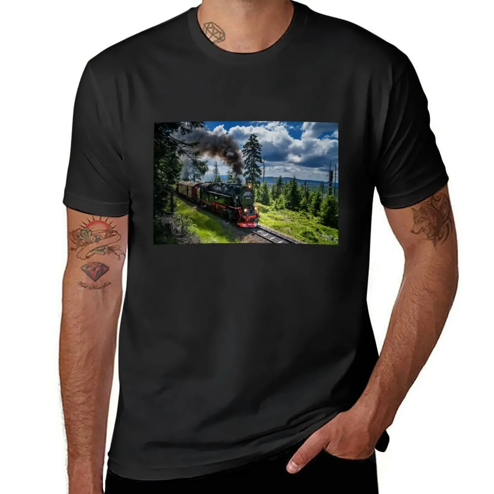 

Steam locomotive - Harz narrow gauge railways (Germany) T-Shirt sublime anime tshirt mens graphic t-shirts big and tall