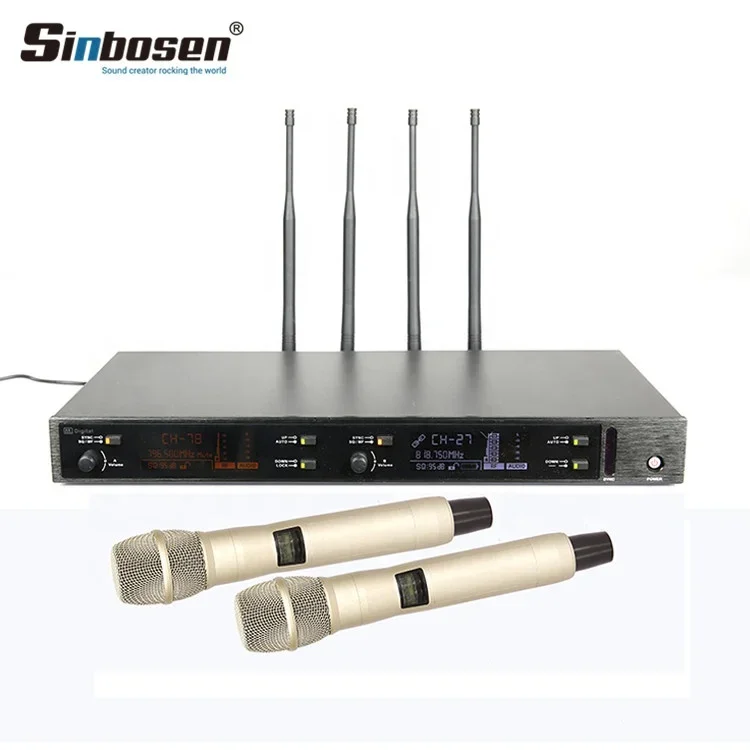 220D Latest UHF professional headset stage performance handheld karaoke digital wireless microphone