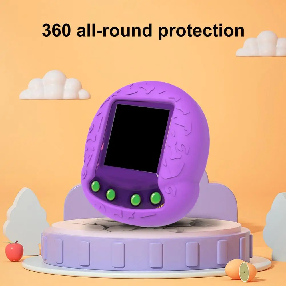 Game Console Silicone Case Cartoon Design Silicone Protective Case for Gi-ga Pets Game Console Impact Resistant Anti-scratch