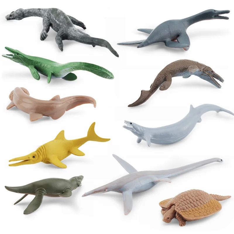 Simulation Ocean Sea Life Figurines Ancient Animal Action Figures Funny Toys for Child Kids Aquarium Dinosaur Model Christmas