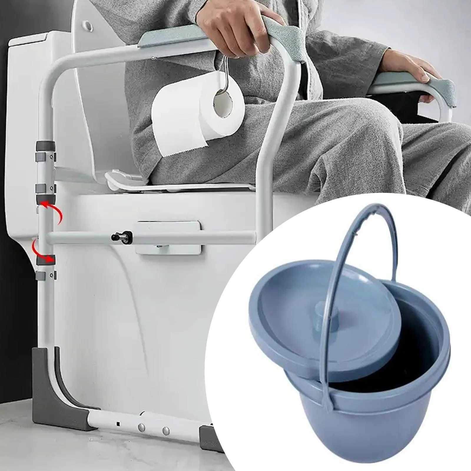 Portable Plastic Chamber Pot for Travel and Home