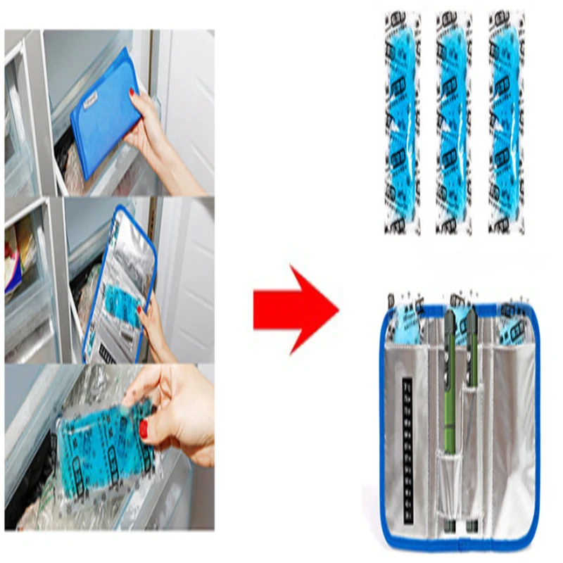 Borsa Termica portatile per penna per insulina farmaci custodia da viaggio per insulina diabetica scatola per pillole più fresca borsa per il