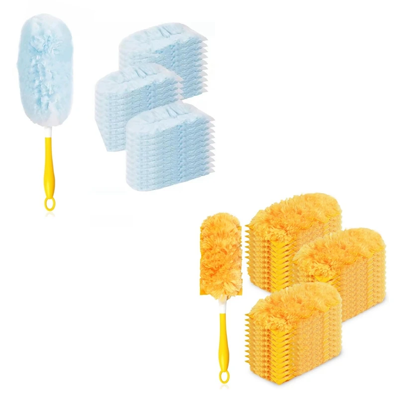 30 Pack 360 Dusters Refills For Swiffer Dusters, Duty Duster Kit Disposable Dusters Refills With 1 Handle