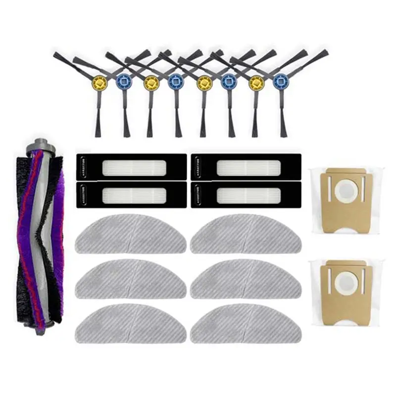 AB47-11PCS For Midea S8+ Plus/ Clien T24/Thinkair Rv50 Pro Placement Parts Accessories Main Side Brush Filter Mop Dust Bag