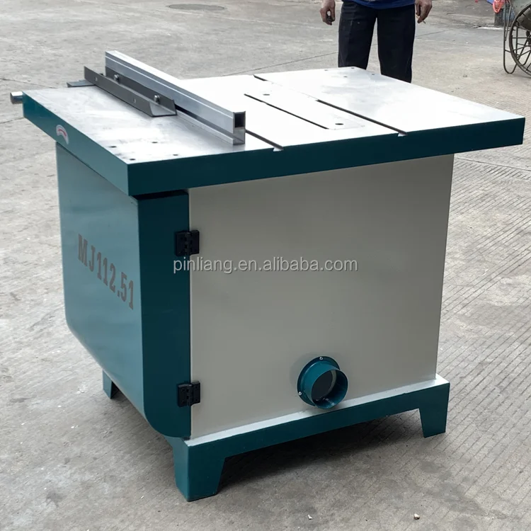 Popular Hot sell PINLIANG Woodworking Tilting Arbor Table Saw Double Track Pusher Swing Angle Radial Circular Saw