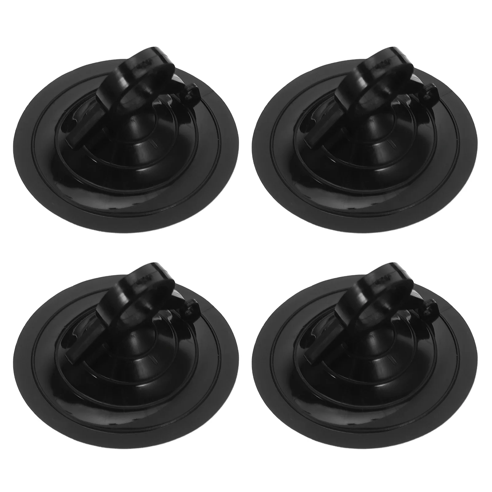 

4Pcs Car Curtain Suction Cup Heavy Duty Suction Windshield Sunshade Holder Pull Ring Rack Black 4.5cm Car Curtain Rack