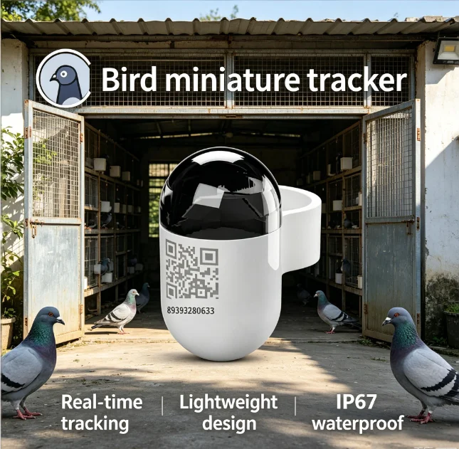 Pigeon GPS Locator for Outdoor Flying-- New Waterproof Mini Real Time Pigeon GPS Locator with 4G Network