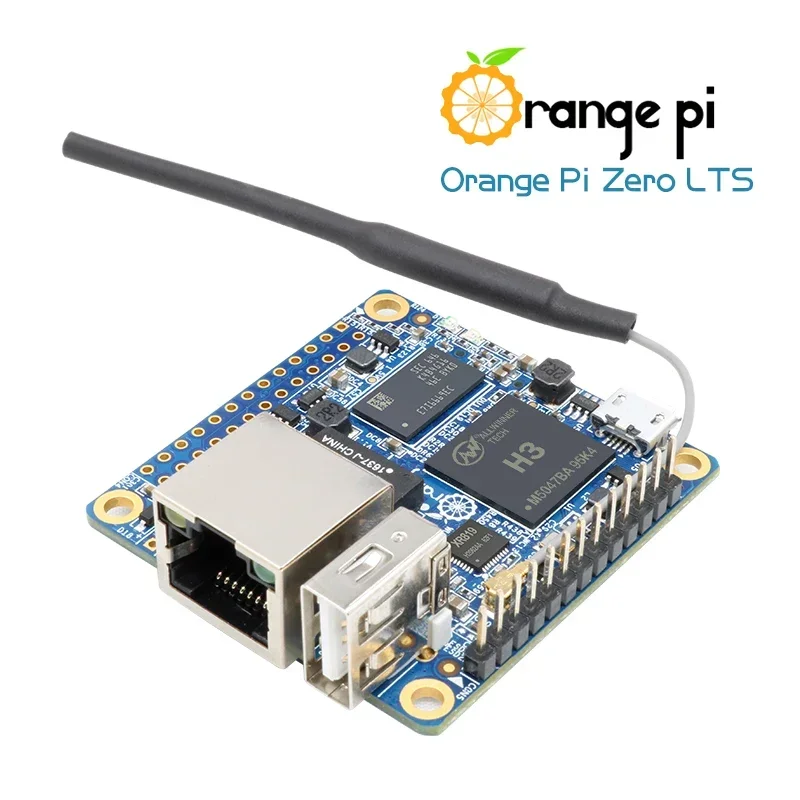 Orange Pi Zero LTS 512MB + placa de expansión + funda negra, Allwinner H3 SoC portátil de código abierto Mini PC Tablet, ejecutar sistema operativo Android Linux