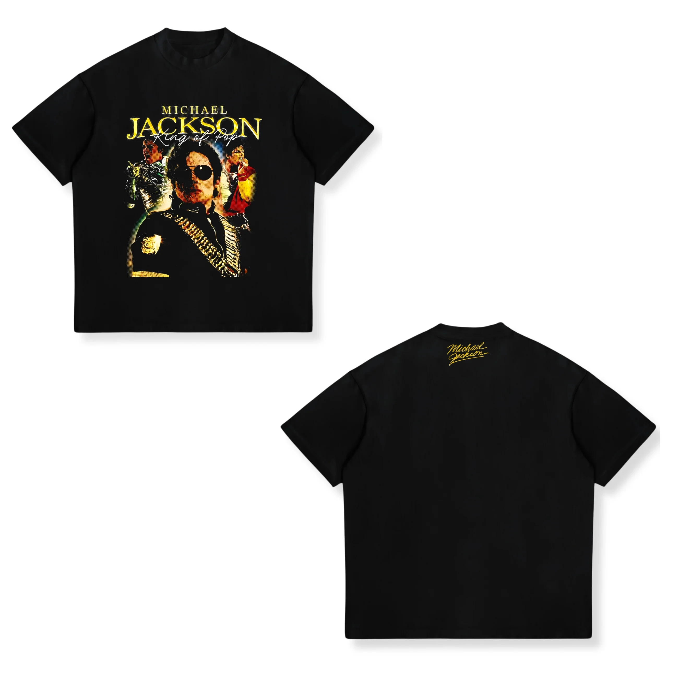 European and American Tribute To Classic Michael Jackson Michael Jackson Short-sleeved Men's and Women's Trend T-shirt