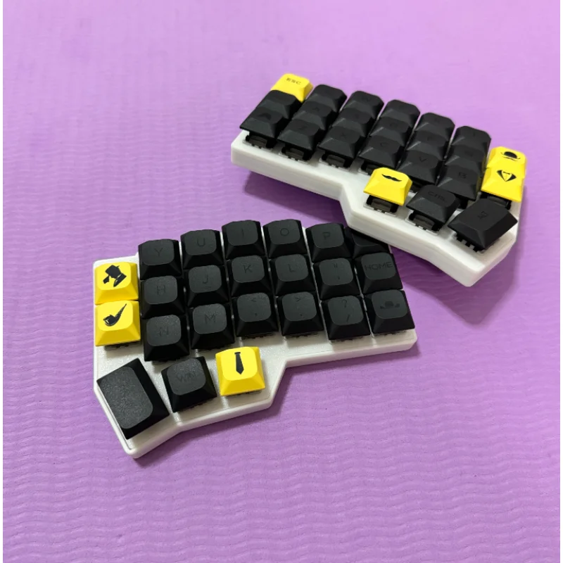 Corne v4.1 mx teclado dividido personalizado portátil hotswap ergonômico diy gamers design teclado mecânico suporte qmk/vial com fio rgb