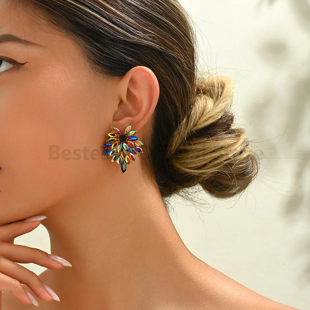 Irregular Temperament Design Earrings For Women High Quality Luxury Engagement Bride Party Accessories Girl Gifts Accessories