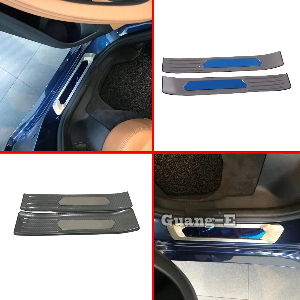 Car External Door Sill Scuff Plate Threshold Strip Pedal Only Back Door For BMW X3 XDrive 25i 28i 30i 2018 2019 2020 2021-2023