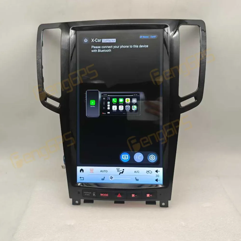 13.8 Inch Android 14 CarPlay Car Radio For Infiniti G35 2003-2008 G37 2008-2015 AI Touch Screen Multimedia Player GPS Navigation