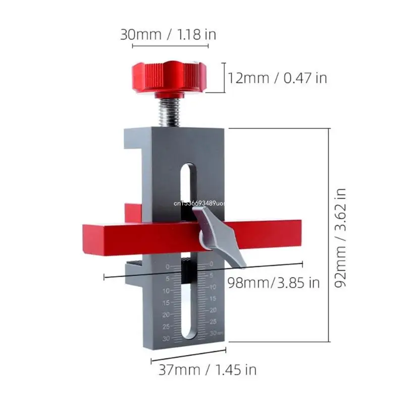 Cabinet Door Mounting Jig, Aluminum Alloy Cabinet Hardware Jig Accurate Locking