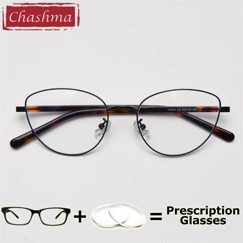 Chashma Prescription Glasses Cat Eye Fashion Multifocal Digital Customize Recipe Lenses Reading Eyeglasses Frame Anti Reflective