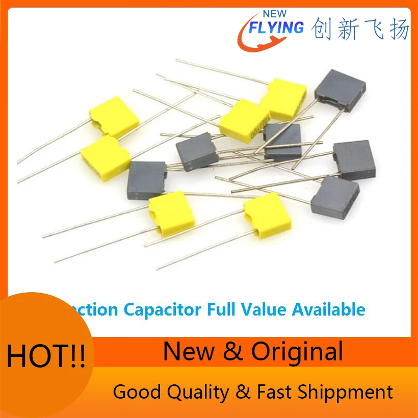 20PCS 100V 154J/224J/334J/474J/225J 63V 153J/124J/105J 0.15/0.22/0.33/0.47/2.2/1UF/15NF Polypropylene Film Correction Capacitor