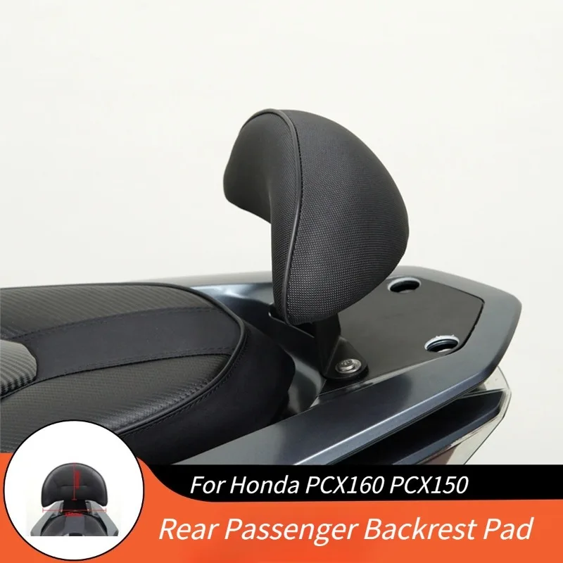 

Rear Passenger Backrest Pad For Honda PCX160 PCX150 2014-2025 Motorcycle Thickened Back Rest Cushion Modified Accessories