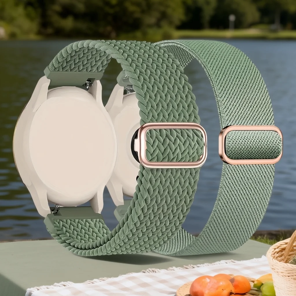 2 Stück Sportuhrenarmbänder (18 mm/20 mm/22 mm) für Samsung Galaxy Watch 7 (40 mm/44 mm) Galaxy Watch 6/4 Classic (47 mm/46 mm/42 mm) Unisex