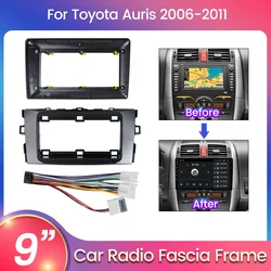 Car Radio Fascia Frame for Toyota Auris E150 2006 2007 2008 2009 2010 2011 2012 Dash Fitting Panel Kit Audio Face Plate Adapter