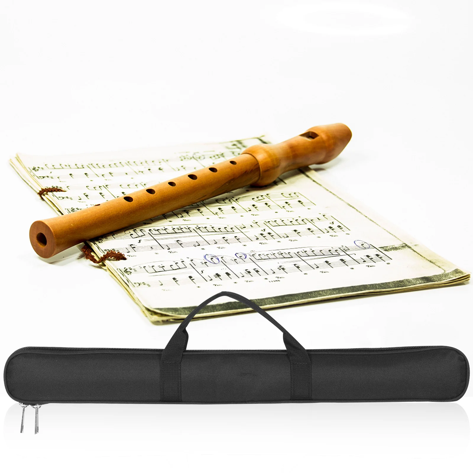 กระเป๋าเก็บขลุ่ยแบบมืออาชีพ ฝีมือประณีต ทนทาน น้ำหนักเบา ปลอดภัย อุปกรณ์เสริมสำหรับการป้องกัน กระเป๋าใส่ขลุ่ย