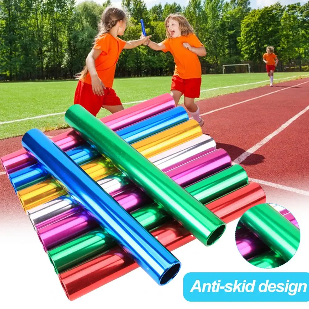 4Pcs Aluminum Alloy Track Field Relay Batons Athlete Relay Batons 3.8cm Colorful Batons for Outdoor Sports Practice Race