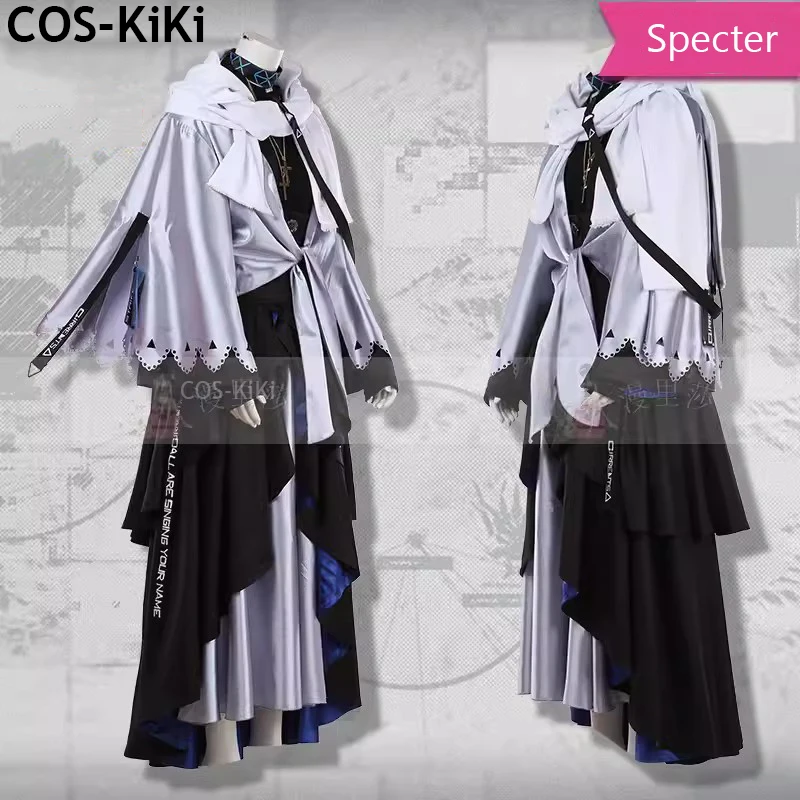 COS-KiKi Arknights Specter Cambrian Skin Game Suit Elegant Uniform Cosplay Costume Halloween Party Role Play Outfit Any Size