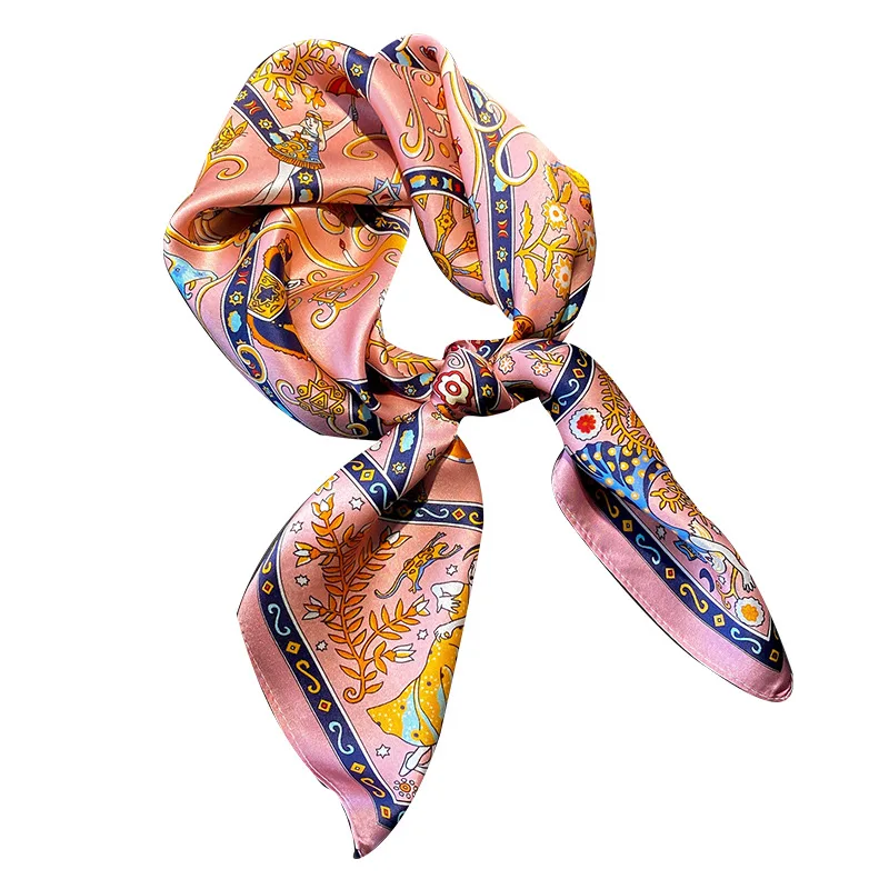 

100% Real Silk Scarf Luxury Brand Fashion Beach Stoles Female Foulard Shawls Wrap Pure Hijabs Scarves High Quality Bandana