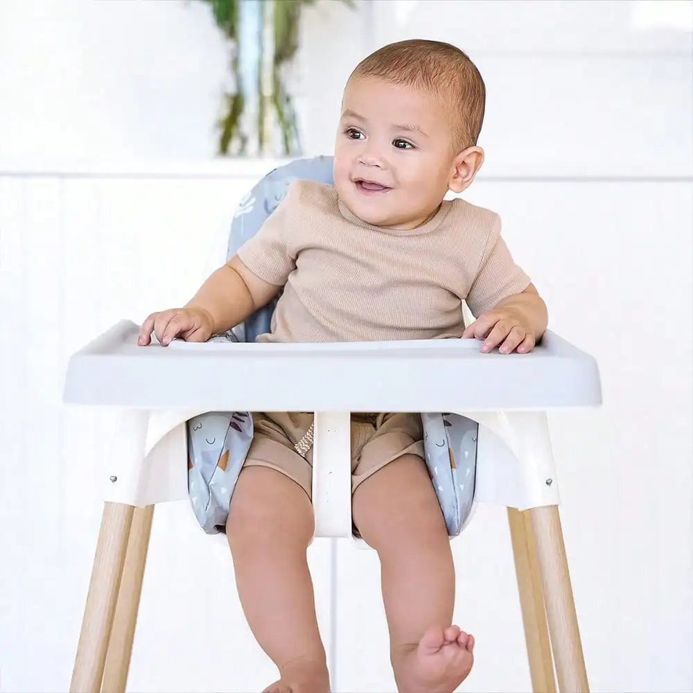 Baby Dining Chair Sofa Chair Double Sided Seat Cover Highchair Inflatable Back Cushion Built-in Inflatable Highchair BackCushion